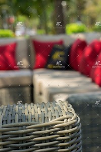 Sofá de mimbre sintético antiguo PE de diseño moderno, muebles de jardín tropical de aluminio para exteriores para el hogar o el Hotel - Product Image 6