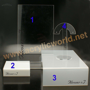 Customized Acrylic Transparent <b>Jewelry</b> Ring Display <b>Tray</b> Jewelery Displays - Product Image 2