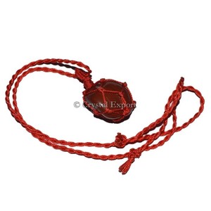 จี้ห้อยคอห่อด้วยแจสเปอร์สีแดง - Product Image 1