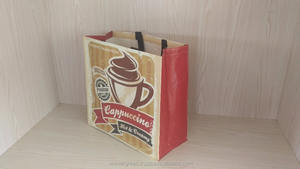 ถุงช้อปปิ้งผ้า PP นำกลับมาใช้ใหม่จากเวียดนาม ขนาดปรับแต่งได้ เคลือบ BOPP พิมพ์กราเวียร์ 9 สี - Product Image 2