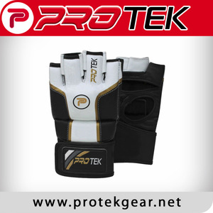 Gants de sparring en cuir de haute qualité personnalisés OEM Protek PG-5303 pour l'entraînement au MMA, à la boxe et aux arts martiaux - Product Image 1