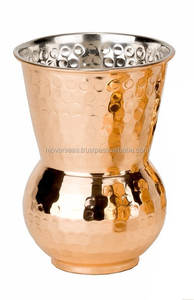 Napa Style Moroccan Hammered Tumbler <b>Copper</b> Drinking Tumblers Eco-Friendly for Certified Metal <b>Bar</b> Accessories - Product Image 3