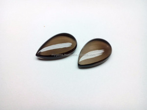 Cabujón de Cuarzo Ahumado en Forma de Pera de 28x17mm, Gema Suelta Natural Semipreciosa de Alta Calidad, Piedra Marrón para Joyería - Product Image 2