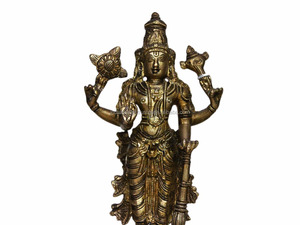Figura de bronce antiguo para decoración del hogar, escultura hecha a mano del Señor Vishnu, artículos de regalo, SMG-241-1 de 9x9,3 pulgadas - Product Image 2