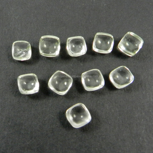 Amatista verde natural 6x6mm corte cojín cabujón IGI certificado suelto redondo/ovalado cuarzo cristal piedras preciosas collar efectos de luz - Product Image 2