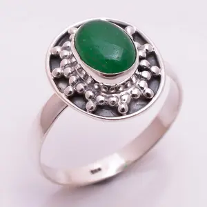Кольца из натурального зеленого нефрита, оптовая продажа колец из стерлингового серебра 925 пробы, кольца ручной работы из чистого серебра от производителя