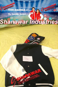 College Letterman Baseball Varsity Chaquetas Lana Poliéster Shell para invierno 100% Lana con brazos de cuero originales - Product Image 4