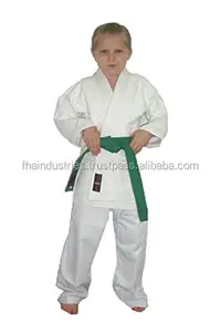 Sinh Viên Trắng Karate Phù Hợp Với Poly/Cotton Sinh Viên Gi Người Lớn Karate Đồng Phục Trẻ Em Kimono Bông Võ Thuật Thắt Lưng