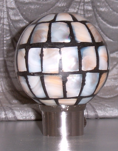 OMG Industries Modern Single Extendable Window <b>Curtain</b> Hardware Wood Finish Hardware Finials and <b>Holdbacks</b> - Product Image 4