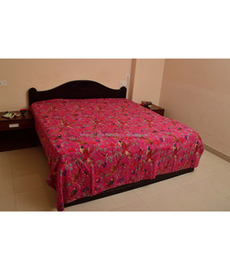 Bird Of Paradise Kantha Edredón New Indian Bird Print Funda de cama - Product Image 6