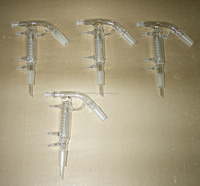 Tête de distillation à trajet court personnalisée en verre borosilicaté pour laboratoire