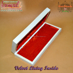 Cajas de recuerdos de madera pintadas a medida rectangulares artesanales de la India, venta al por mayor, joyero de madera, caja de madera decorativa - Product Image 6