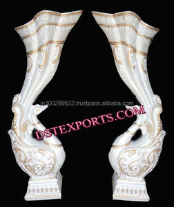 Fiber Statues de Paon Pour Les Étapes De Mariage D'or Fiber Statues de Paon Pour L'étape Fiber Paon panneau Statue - Product Image 3