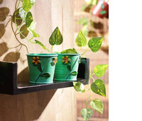 Jardinières murales haut de gamme avec un élégant cadre en fer offrant un style de jardinage vertical moderne et de l'espace pour une utilisation en intérieur et en extérieur