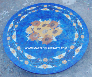 <b>Decorative</b> Handmade Lapis <b>Table</b> <b>Top</b> - Product Image 1