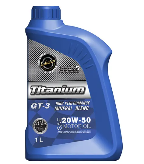 LUBRICO de titanio GT-3 20W-50 de aceite de motor