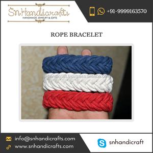 Premium Quality Wholesale Supplier of Marvellously Knotted Different Colour <b>Rope</b> <b>Bracelet</b> Selling at Cheap Rate - Product Image 1