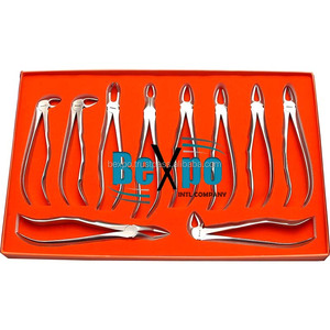 Juego de fórceps de extracción dental de 10 piezas con mango hermoso - Product Image 3