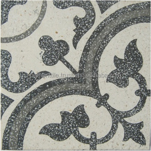 Azulejos de Cemento Hechos a Mano, Terrazo-150x150mm, Verde, Azulejos Interiores para Villa, Diseño Moderno, Antideslizantes, ACCENTS |   Fábrica CTS - Product Image 5