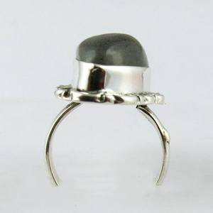 Labradorita azul-Anillo de Plata de Ley 925, tamaño-6,5, diseño único de EE. UU., joyería de plata, anillos de piedras preciosas al por mayor - Product Image 6