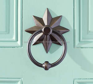 Sonnette de porte, sonnette en fer en forme de fleur - Product Image 1