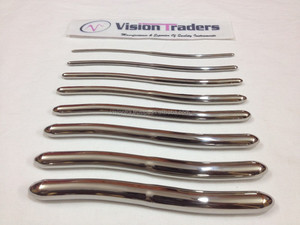 Hegar Uterine Dilators Set of 8 Dilators 3-4 mm to 17-18mm ,Gynecology Instruments Hegar Uterine Dilator Set in Pouch CE