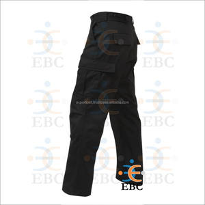 Pantalon de travail formel unisexe OEM BDU noir, sergé, séchage rapide, multi-poches, uniforme extérieur personnalisé - Product Image 2