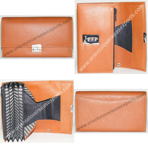 Portefeuille en cuir véritable Porte-monnaie en cuir de vachette DDDM Porte-monnaie pour serveurs de restaurant avec logo personnalisé gaufrage Porte-monnaie pour préposé - Product Image 2