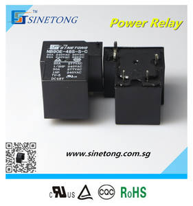 Relais de puissance électromagnétique miniature haute puissance 30A 4P scellé de fabrication chinoise, type PCB 48V - Product Image 1