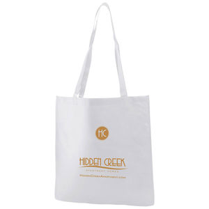 Bolsa de mano no tejida estándar inventariada e impresa en EE. UU.: cuenta con asas reforzadas de 28 "y viene con su logotipo. - Product Image 4