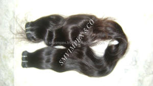 Cabello 100% libre de enredos, piojos y nueces, tejido de pelo de calidad, color natural y textura natural - Product Image 5