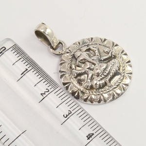 Pendentif en argent sterling 925 pur religieux fin Faishoanble, Seigneur Ganesha, 2,2 cm, bijoux en gros - Product Image 2