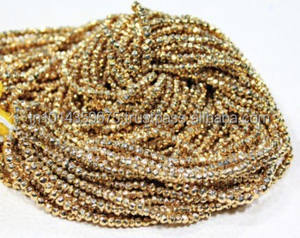 Venta al por Mayor de Coszcatl Exports, Perlas Naturales de Pirita Dorada Brasileña, Modelo QWE004 con Certificación de Terceros para la Fabricación de Joyería - Product Image 2
