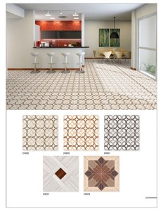Carreaux de céramique 400x400mm, carreaux de sol numériques avec SURFACE rustique et satinée brillante pour une utilisation extérieure et intérieure pour la maison et l'hôtel - Product Image 4