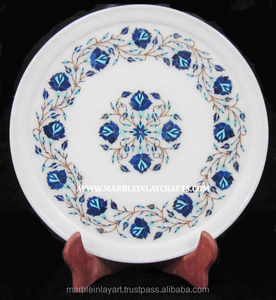 หินอ่อนสีขาวทำด้วยมือแผ่น Lapis หินทำงาน - Product Image 1