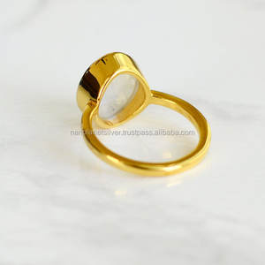 ชุดกรอบรูปไข่ลายพระจันทร์สีรุ้งใส่ได้ทั้งชายและหญิงแหวนเงินสเตอร์ลิงสำหรับงานแต่งงานงานหมั้นครบรอบปาร์ตี้ - Product Image 2