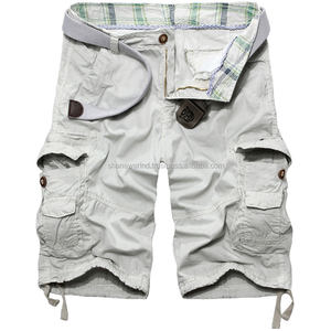 Shorts cargo pour hommes, style décontracté d'été, grande taille, anti-froissement, imperméable, séchage rapide, tissu Oxford, polyester/coton - Product Image 2