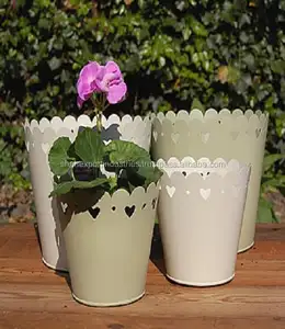 Neue dekorierte beste Form Kunststoff-Blumentopf für auch einen Bleistifthalter handgefertigter Blumentopf