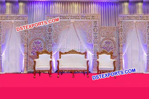 Asiatique De Fiber De Mariage Pilier Sculpté Ensemble de Scène De Scène De Mariage Indien Ensemble Moderne de Décoration De Scène De Mariage Fabricant - Product Image 3