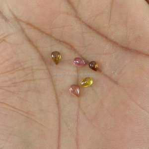 5 uds Natural multicolor turmalina pera cabina piedras preciosas 3 a 4x4mm x 6mm 2.2cts piedras preciosas sueltas IG4260 - Product Image 3