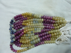 Sapphire Micro Faceted Rondelle Heishi Spacer Beads 16 Inch Full Strand Multi-Color Crystals Healing <b>Stones</b> - Product Image 4