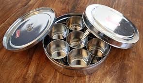 KING – ensemble INTERNATIONAL de pots à épices en acier inoxydable, boîte à épices ronde en acier inoxydable, Masala Dabba transparent - Product Image 3