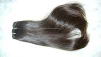 100% Cheveux humains indiens bruts. Extension brune naturelle. tissage de cheveux humains de temple. Cheveux non traités