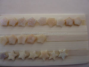 
 
 
 Cabochons d'agate drusy blanc naturel en forme d'étoile, pierres de guérison, vente en gros, taille et poids personnalisés, évaluation par un tiers - Product Image 5