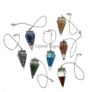 Juego de péndulos de orgonita de Seven Chakra, péndulos curativos de orgonita del fabricante - Product Image 1