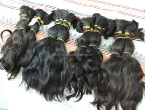 100% Premium naturel indien corps humain armure de cheveux en gros brut non transformé Vierge Extension de cheveux - Product Image 6