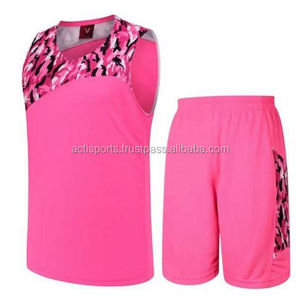 Ensembles de maillots de basket-ball pour femmes respirants et colorés, imprimés, 100% polyester - Product Image 1