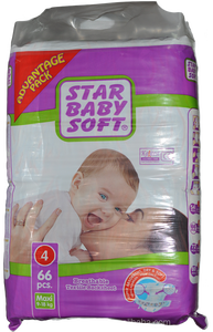 ผ้าอ้อมเด็ก STAR ไซส์ XXL สำหรับเด็กแรกเกิด/3-6 กก. แบบผ้าอ้อมสำเร็จรูปเนื้อนุ่มพิเศษ ซึมซับดีเยี่ยม ลายพิมพ์สวยงาม แบบกางเกง มีแถบตีนตุ๊กแก ผลิตจากเยื่อกระดาษญี่ปุ่นและอเมริกา เหมาะสำหรับเด็กแรกเกิด - Product Image 5