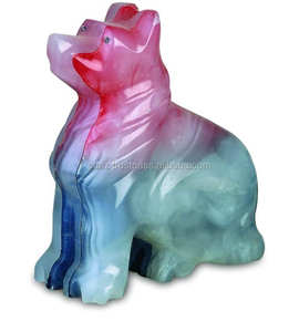 Esculturas de animales de mármol de colores, escultura de pato de mármol barata - Product Image 1