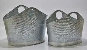 Refroidisseur de bouteilles de vin de camping Seau à glace décoratif en métal pour boissons Bacs à boissons - Product Image 2